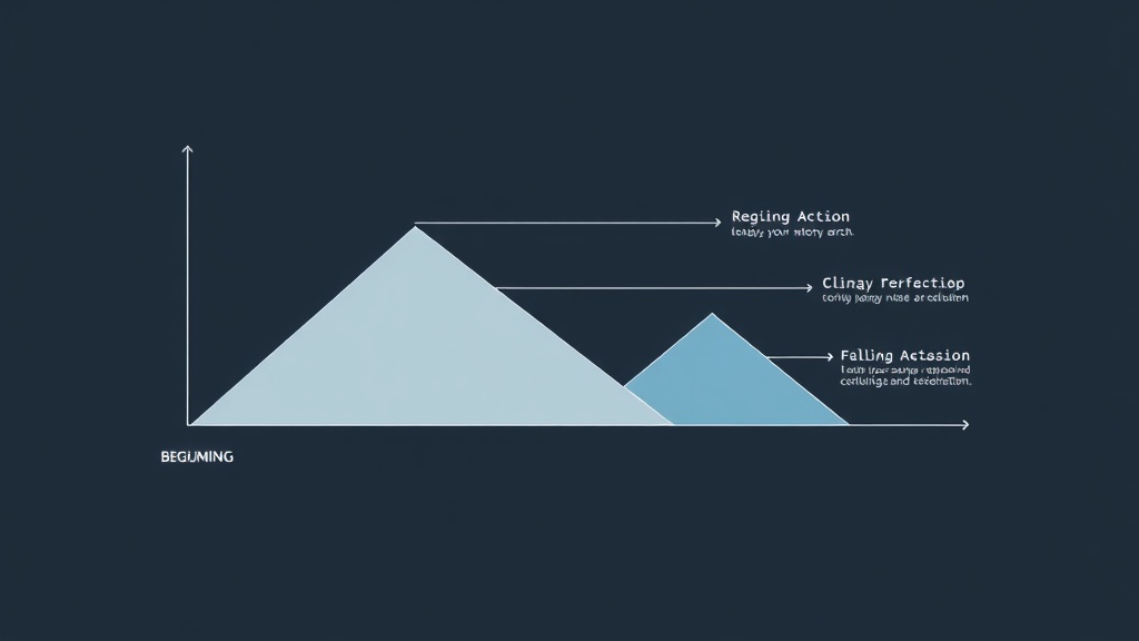 발표의 기승전결 흐름을 시각화한 이미지
